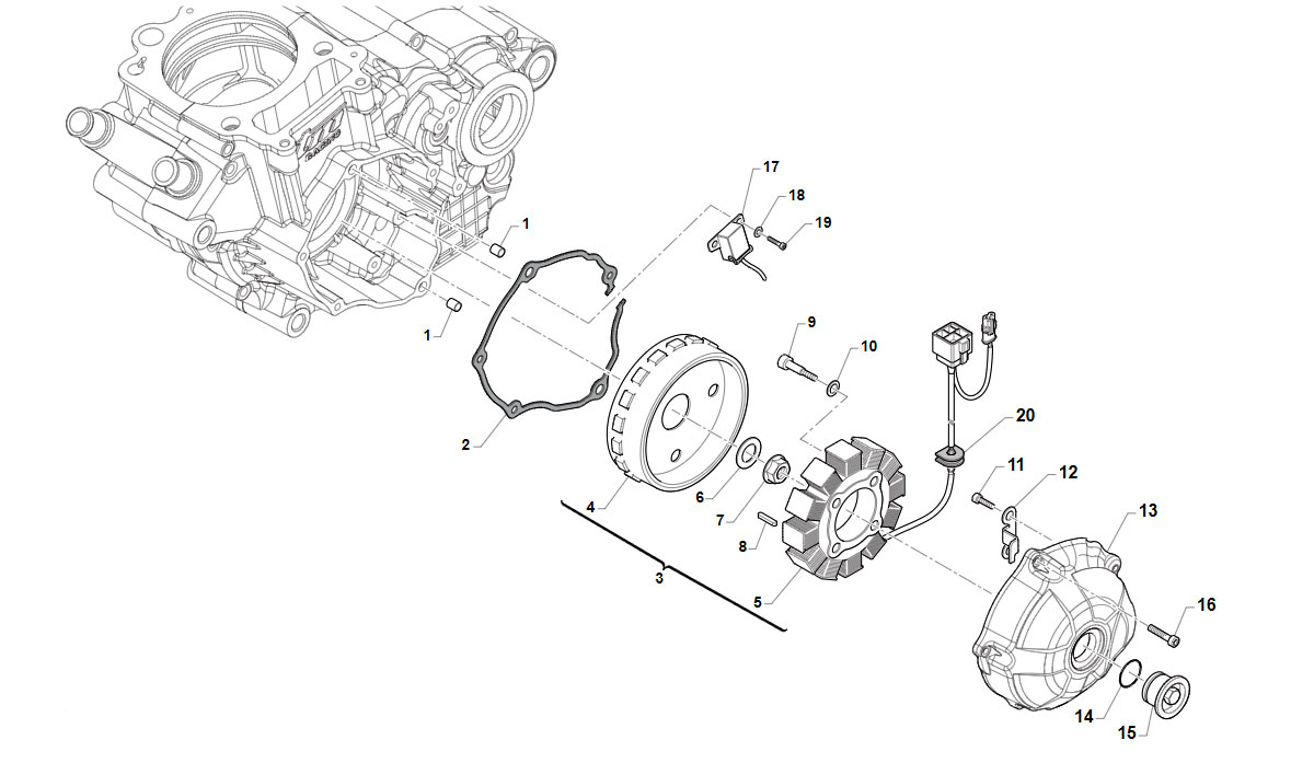 4T 300 FI MX TWIN 2020/2021 - MOTORE - ACCENSIONE KS