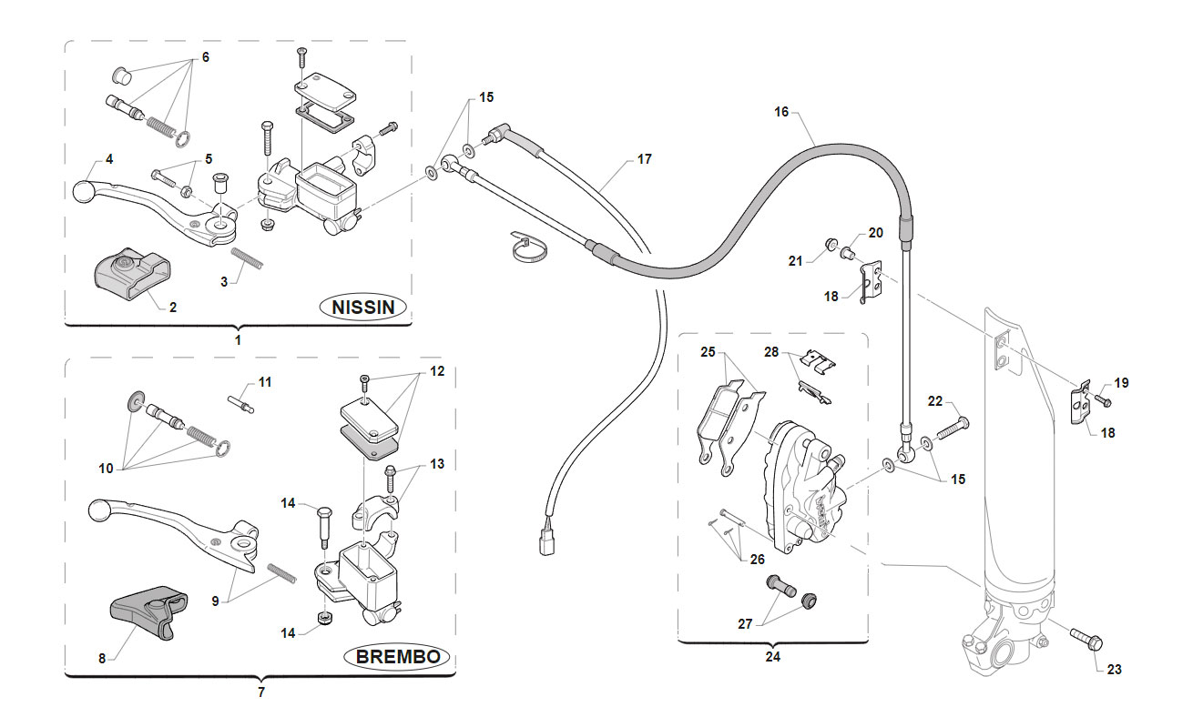 4T 450 FI EN 2018/2019 - FRAME - FRONT BRAKE