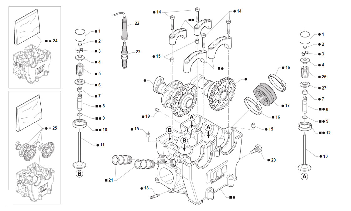 4T 450 FI EN/SMR DAL 2019 AL 2021 - MOTORE - TESTA