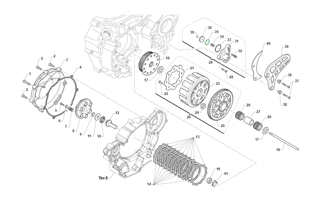 4T 450 FI EN/SMR 2026 - MOTORE - FRIZIONE