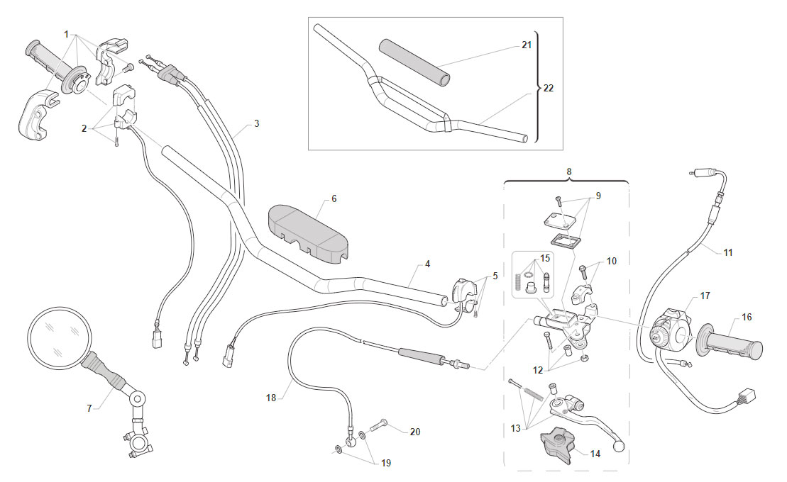 4T 450/530 FI EN 2020/2021 - FRAME - HANDLEBAR