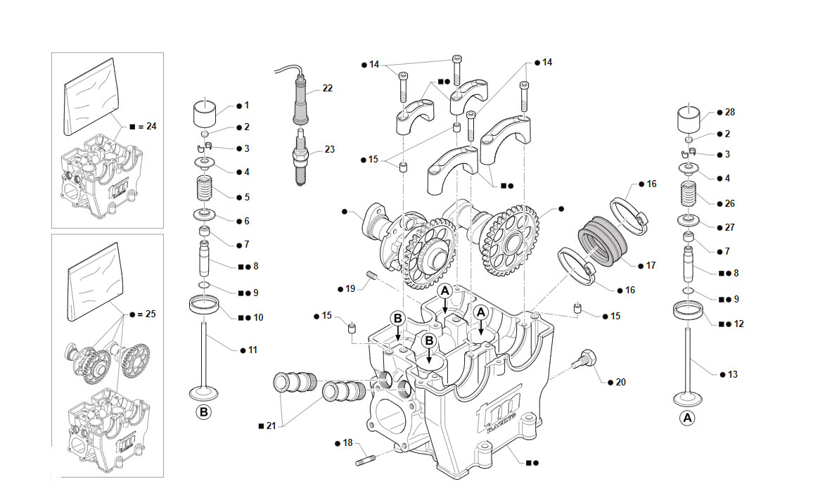 4T 450 FI FT DE 2019 A 2021 - MOTOR - CABEZA DEL MOTOR