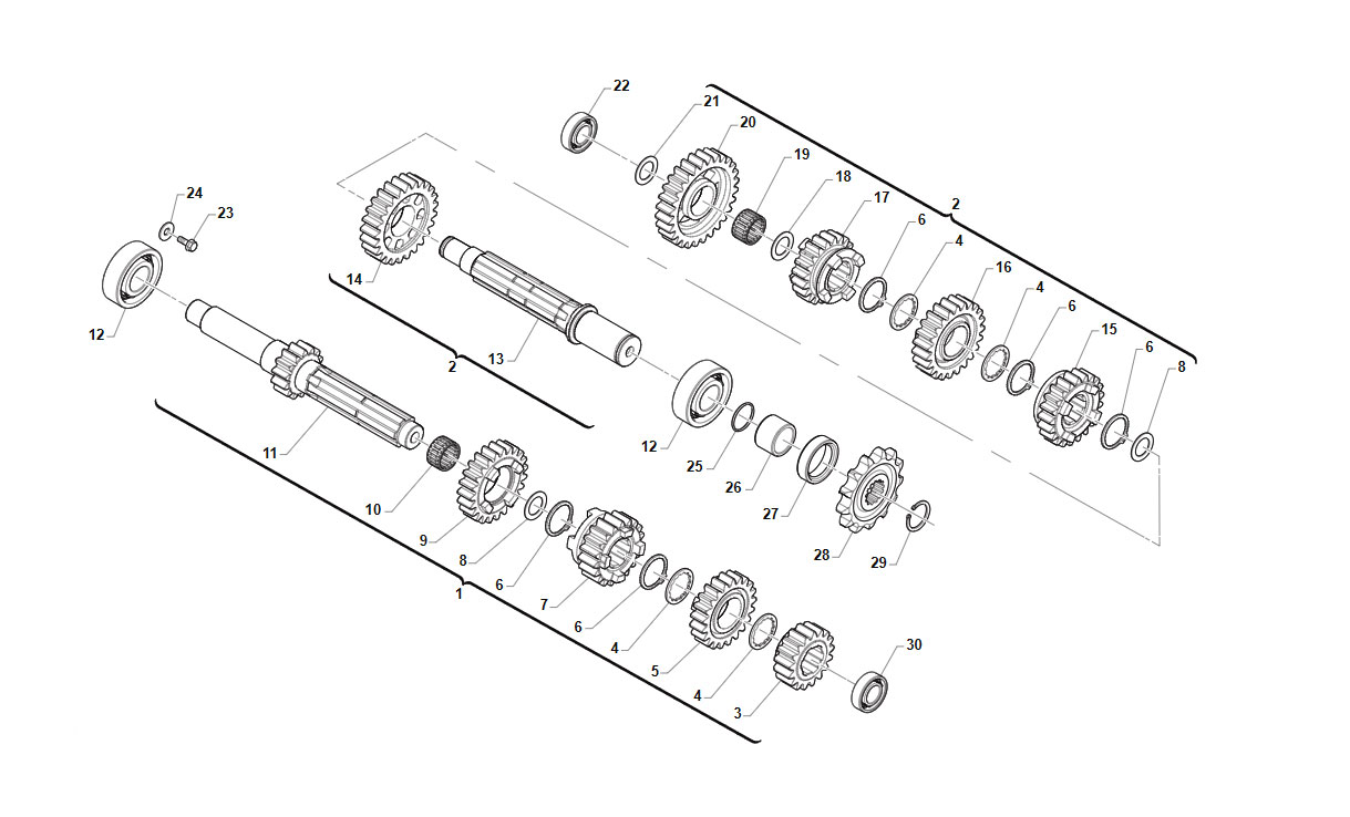 4T 450 FI MX 2026 - ENGINE - GEAR SHIFT