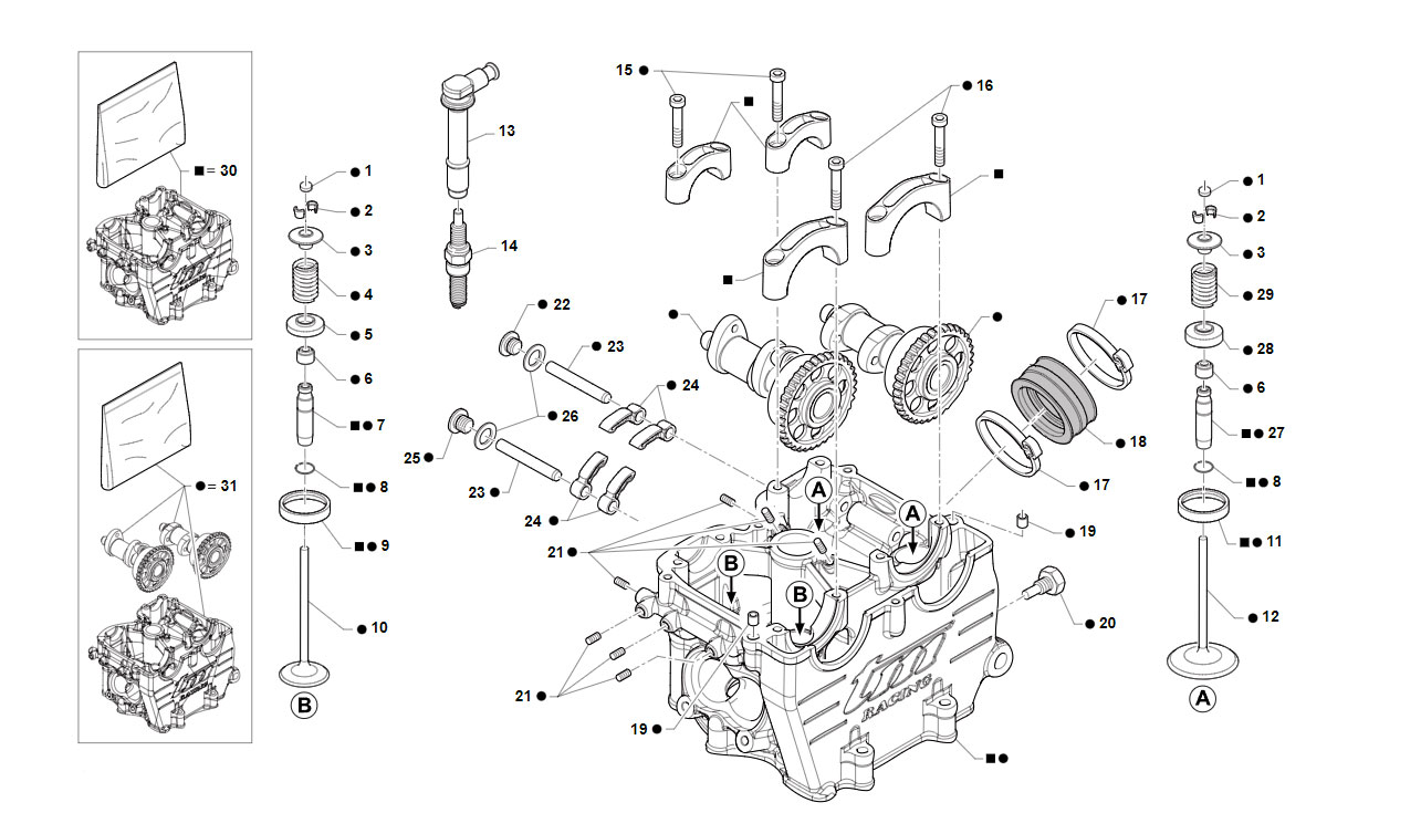 4T 450 FI SMK 2021 - MOTORE - TESTA