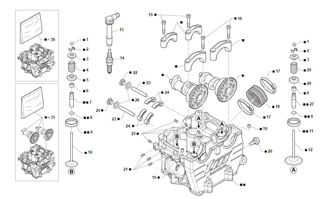 4T 450 FI SMK 2022 - MOTORE - TESTA