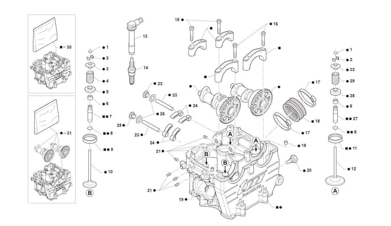 4T 450 FI SMK 2023/2024 - MOTORE - TESTA