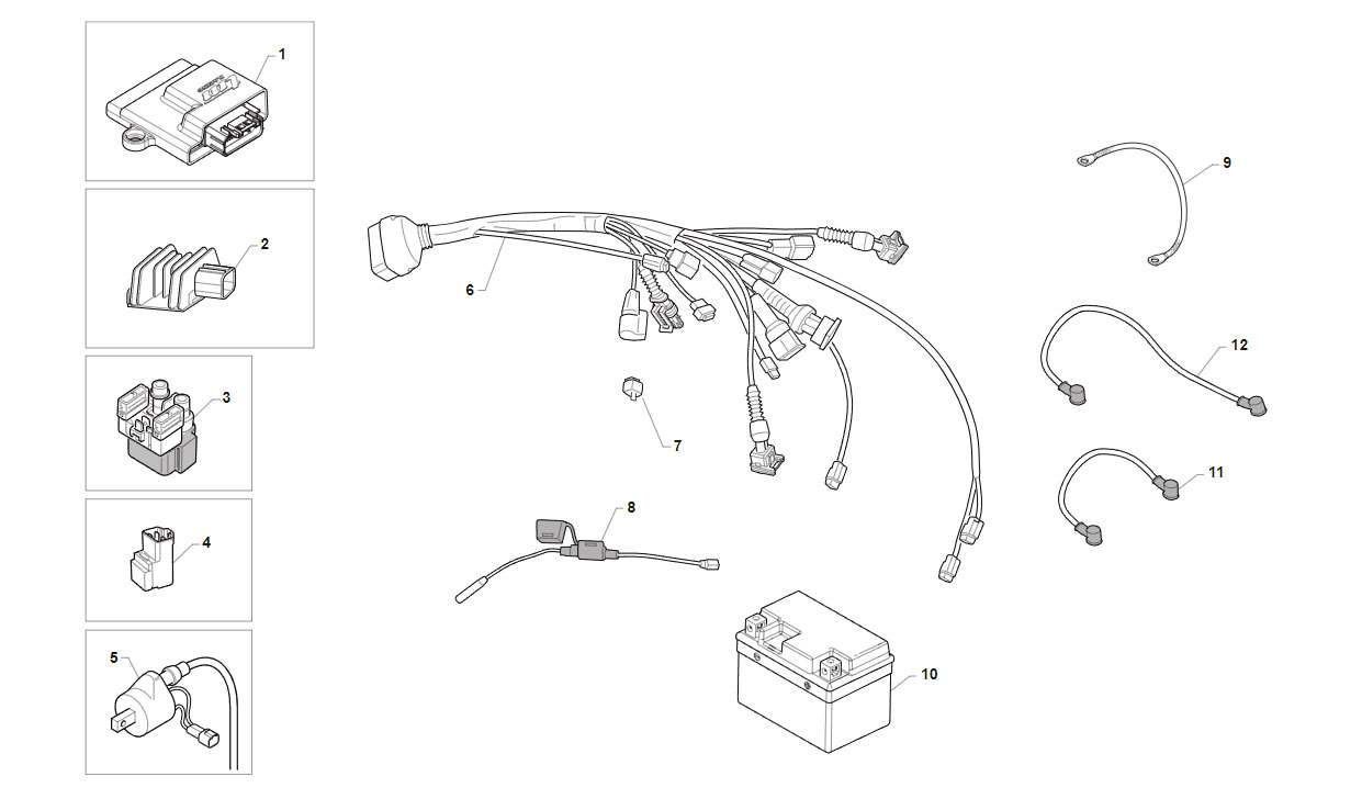 4T 450 Fi SMR 2020 - FRAME - CABLES HARNESSES