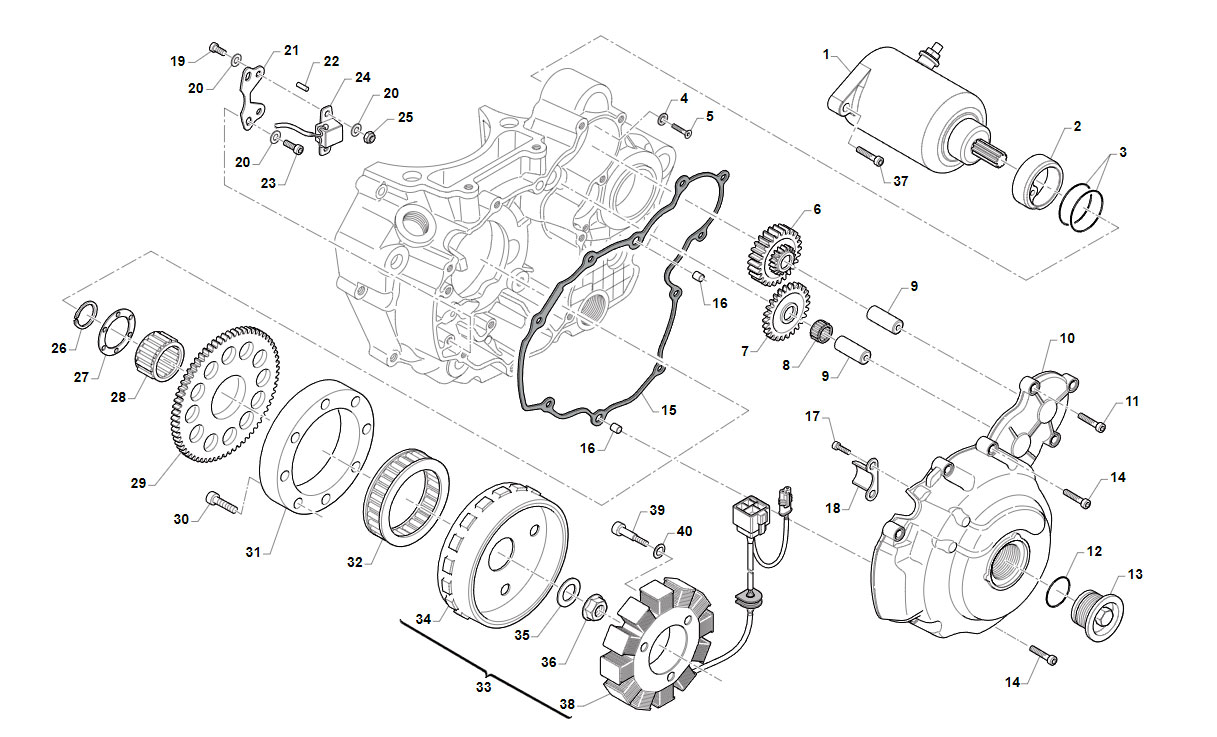 4T 450 FI EN/SMR 2024/2025 - ENGINE - ES IGNITION 