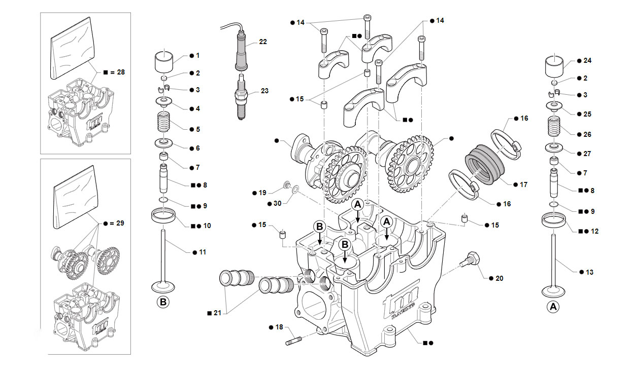 4T 450 FI SMX 2020/2021 - MOTORE - TESTA