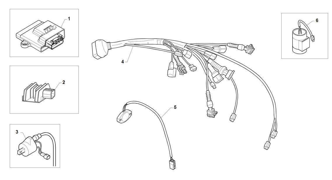 4T 450 FI SMX V.2 2019 - FRAME - CABLES HARNESSES KS