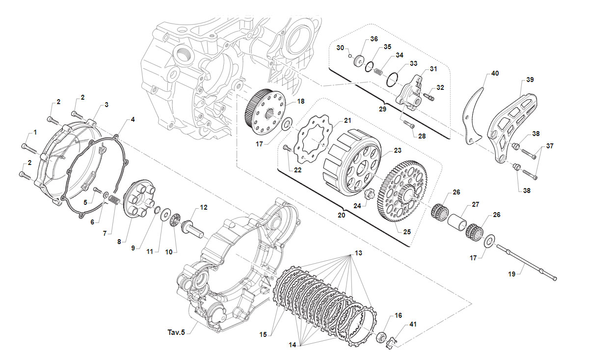 4T 530 FI MX DE 2015 A 2021 - MOTOR - EMBRAGUE
