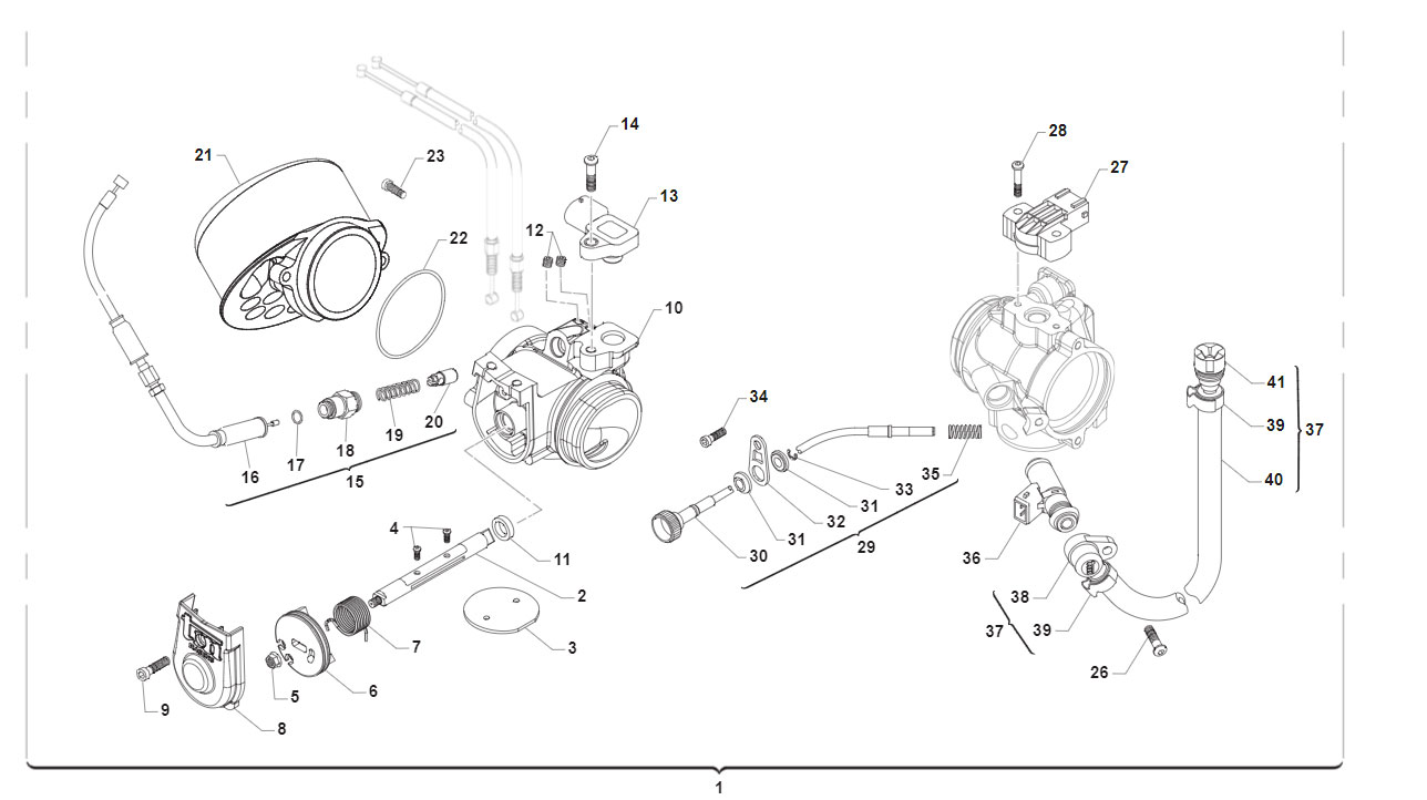 4T 530 FI EN/MX/SMR FROM 2015 TO 2019 - THROTTLE BODY (MARELLI)