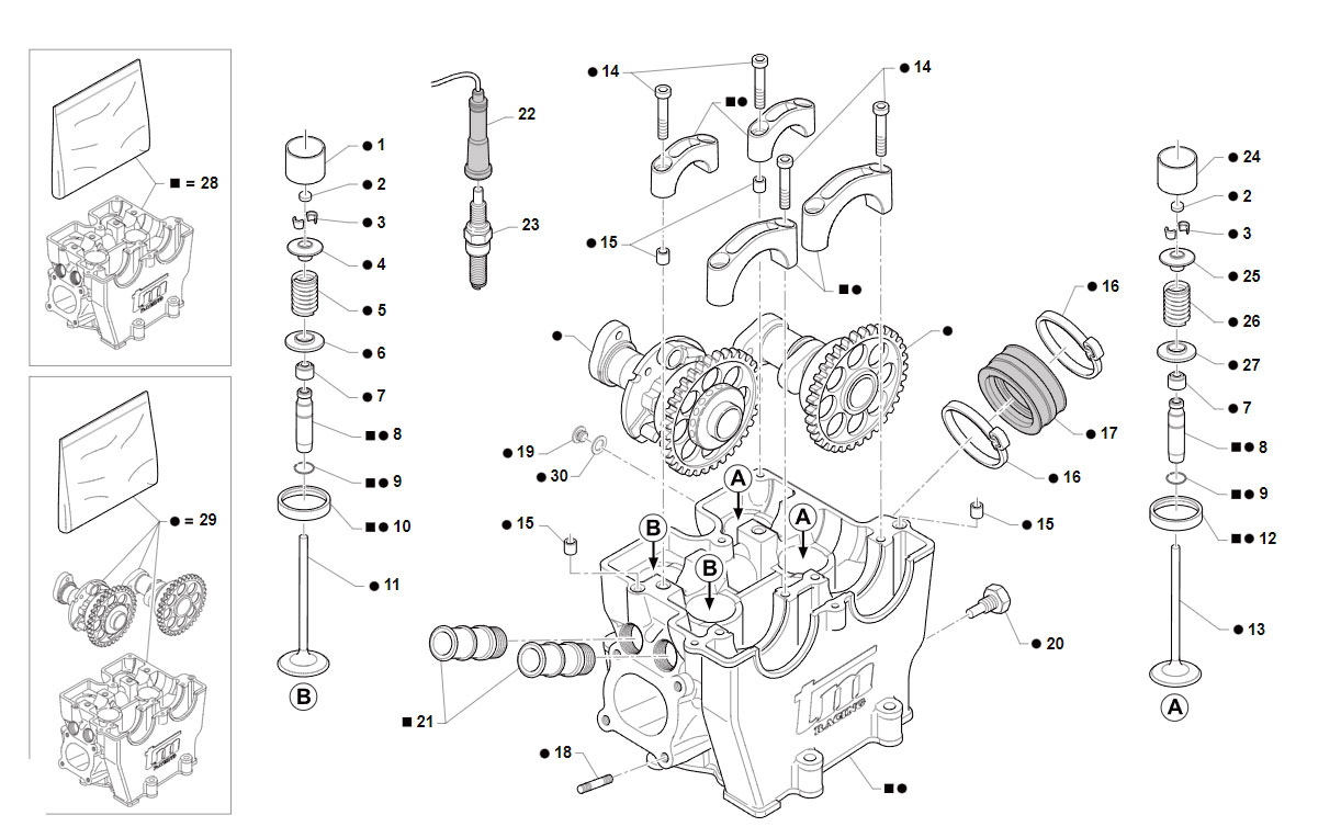 4T 530 FI SMX 2019/2020 - ENGINE - HEAD ENGINE