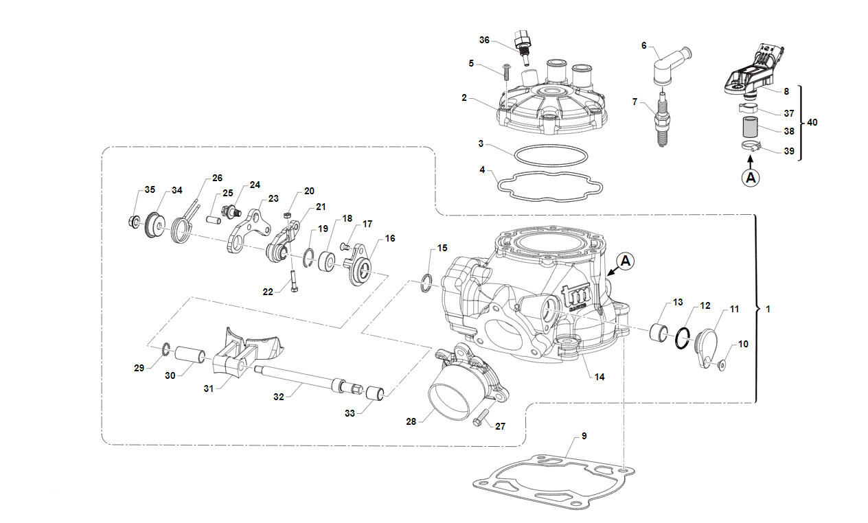 2T 144 FI EN 2024/2025 - ENGINE - CYLINDER 