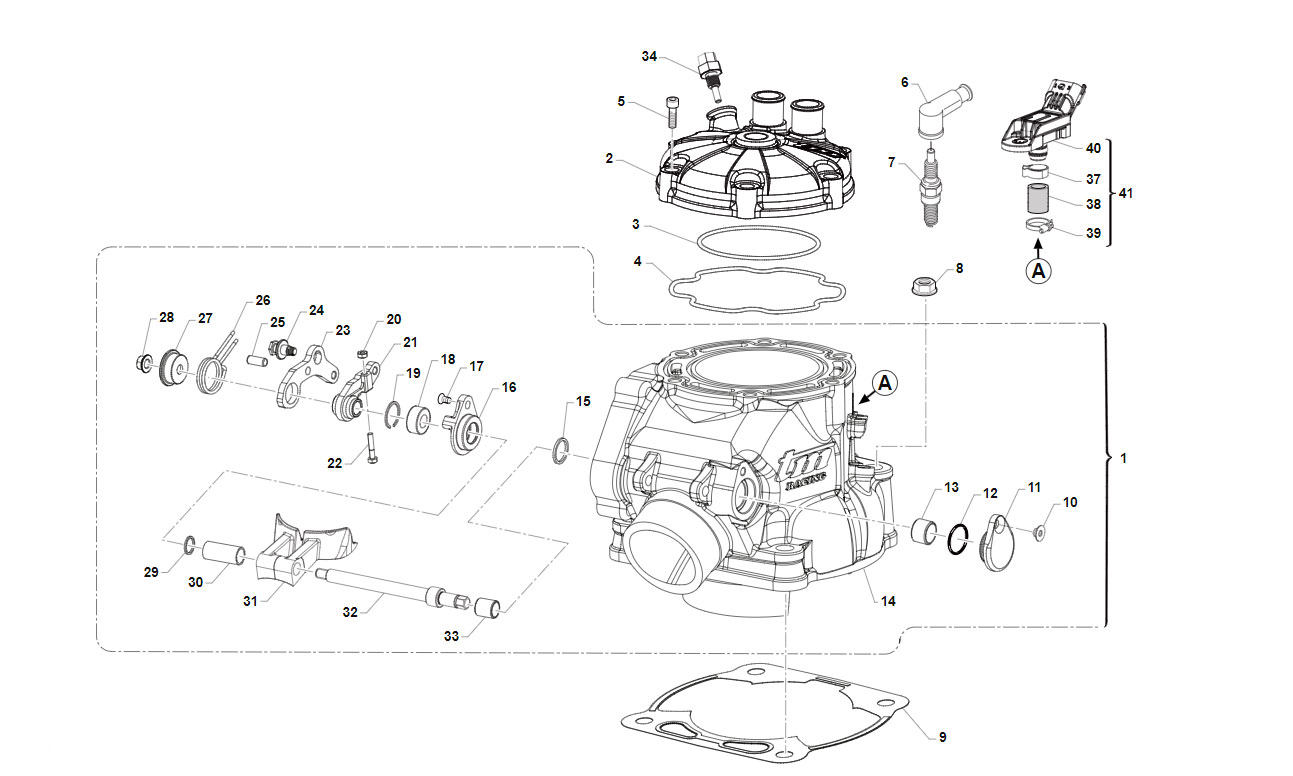 2T 250 FI EN/ FI MX 2025 - MOTOR - CILINDRO